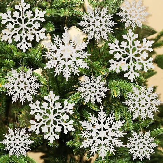 36pcs Snowflakes-Christmas Tree Decorations, Snowflake Ornaments for Tree